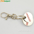 Round Metal Trolley Coin Keychain